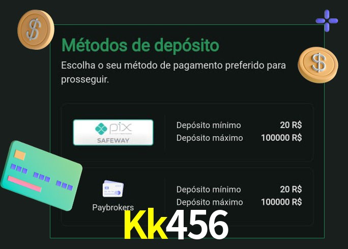 O cassino Kk456 oferece uma grande variedade de métodos de pagamento