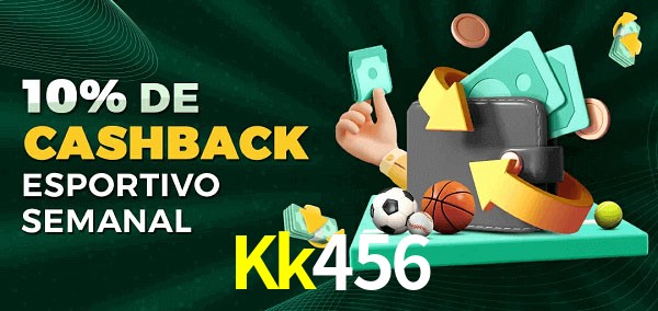 10% de bônus de cashback na Kk456